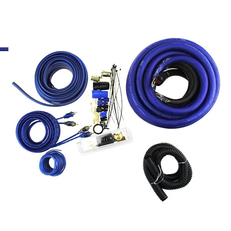 OFC 0 Gauge AMP Cable Kit Car Audio Installation Wiring Kit