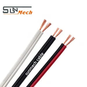OFC Speaker Cable 22AWG Transparent/Red&Black Audio Cable OFC Speaker Wire