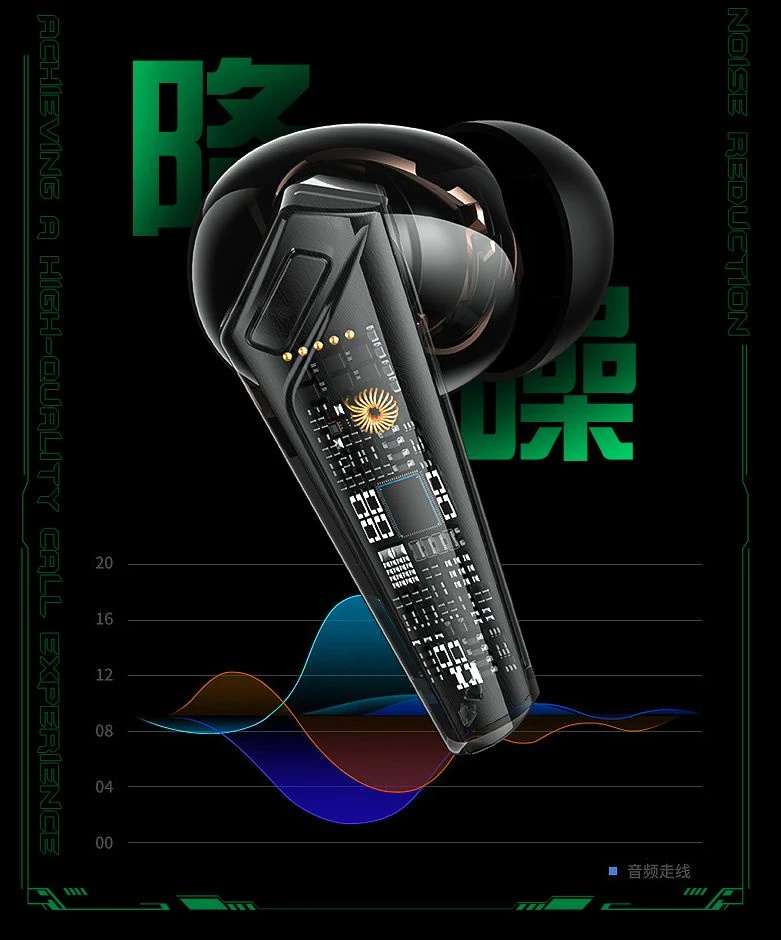 Onikuma T308 New Arrival Black Handsfree Earphones Wireless Earpods Bluetooth Earbuds Hands in-Ear Earphone Sports Headphone