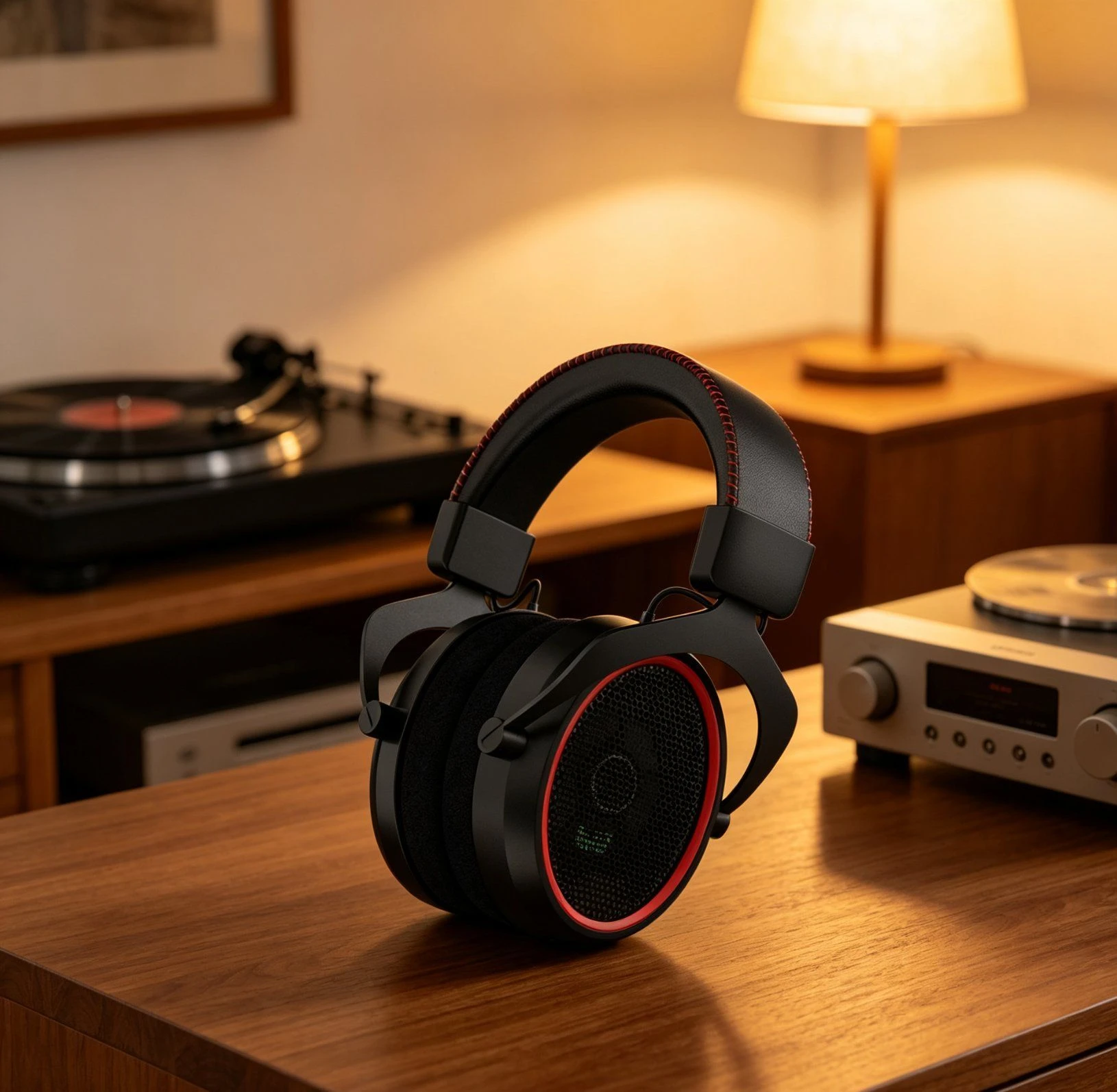 Open Back Monitor Headphones with Neutral Sound and Oval Ear Cups