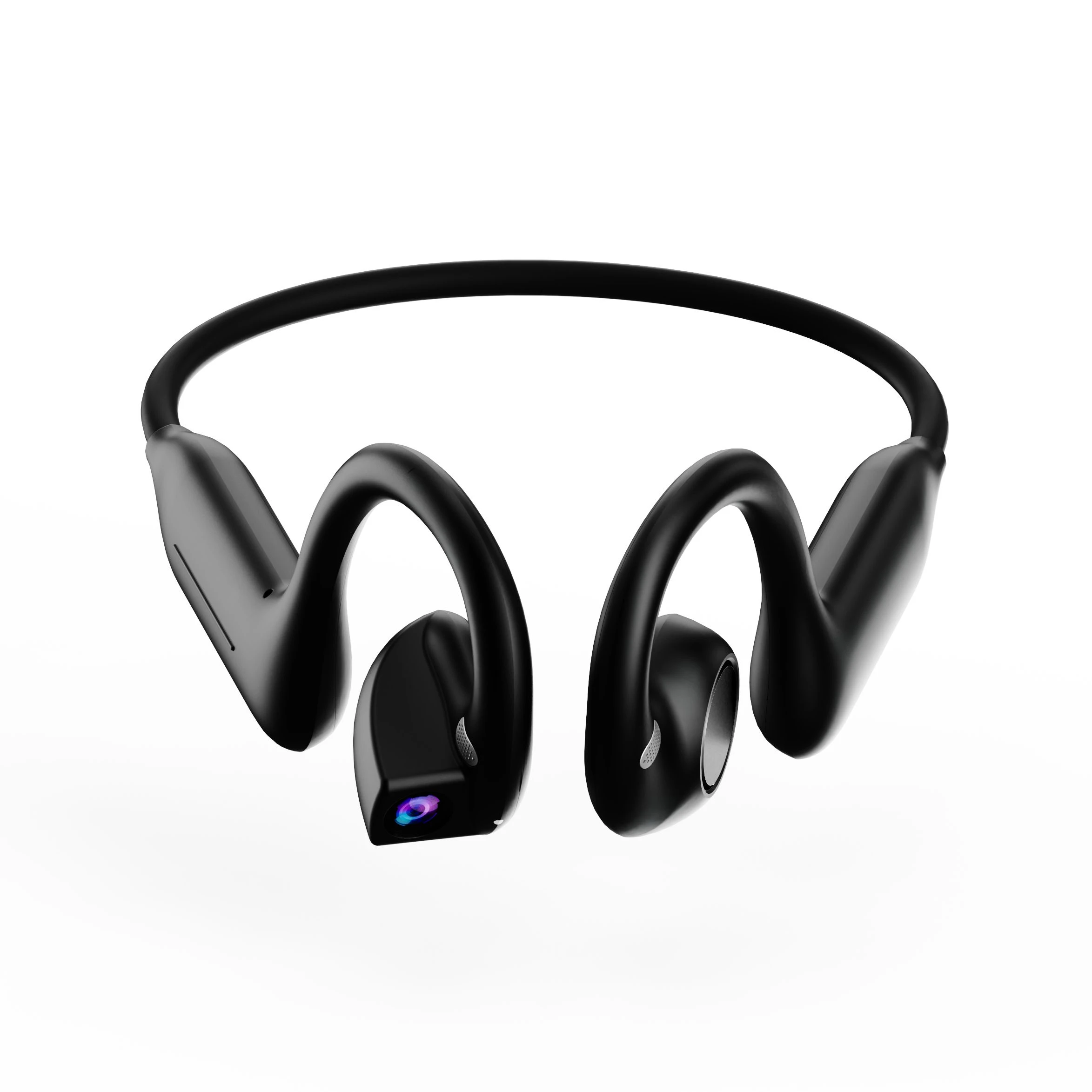 Open-Ear Audio Real-Time Translation Anti Shake Shooting Ai Smart Sports Bluetooth Earphone with 8MP Camera
