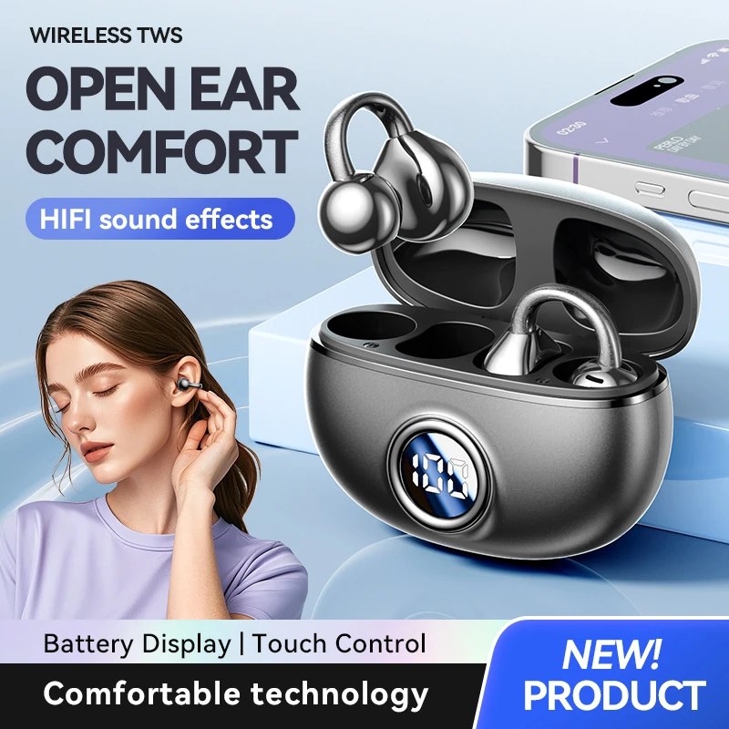 Open-Ear Tws Bluetooth Earphones Directional Air Conduction Anti-Leakage Noise Reduction Earphone