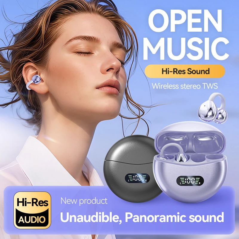 Openearring True Open Ear Headphones Lightweight Comfort Open Ear Clip Wireless Earbuds