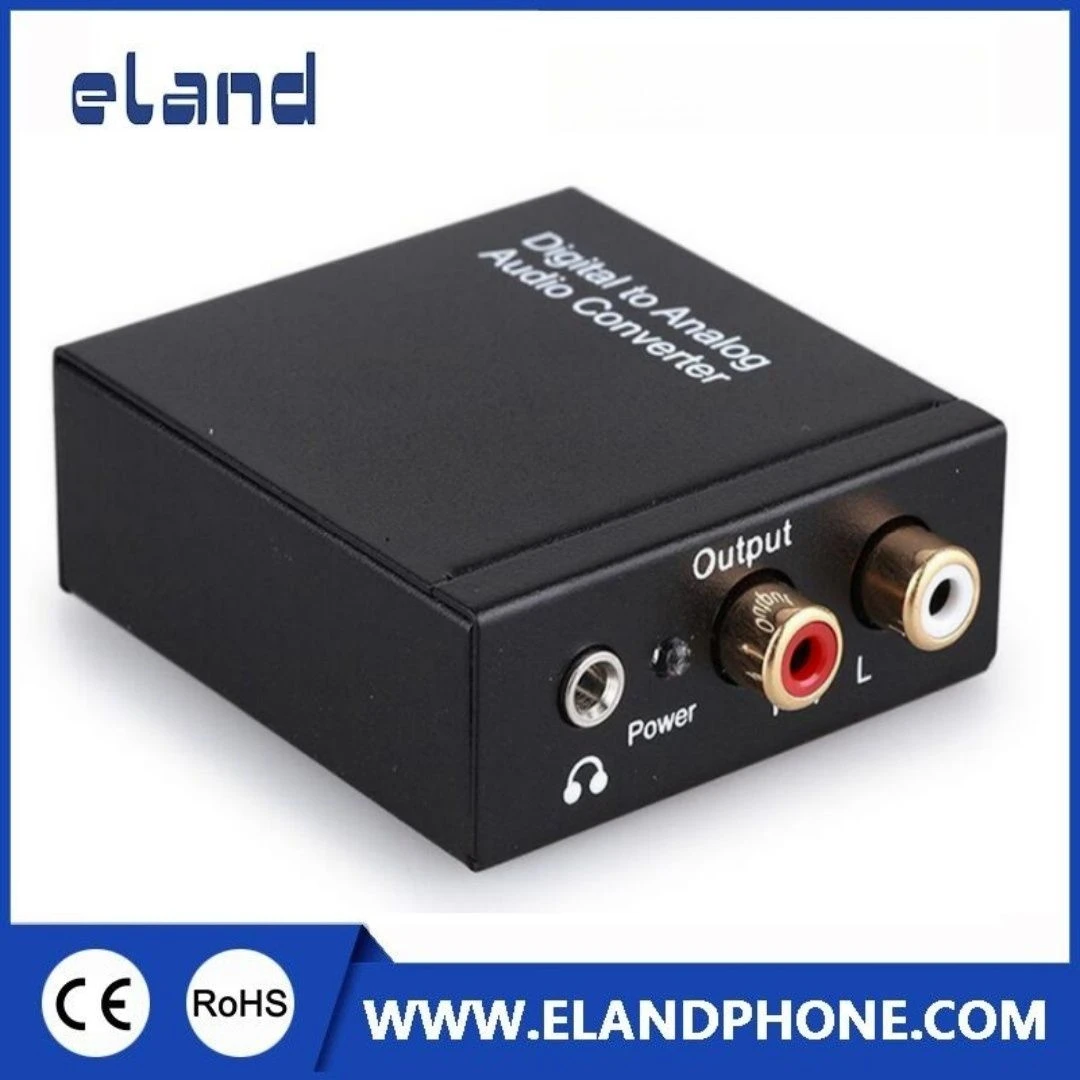 Optical Coaxial to Analog Converter, RCA Toslink Converter, Digital to Analog