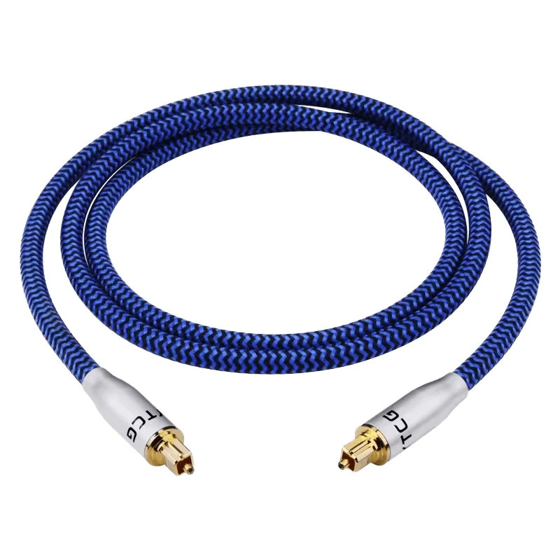 Optical Fiber Audio Cable Male-Male 1m Supports Customization for Sound Bar Tvcar Camera