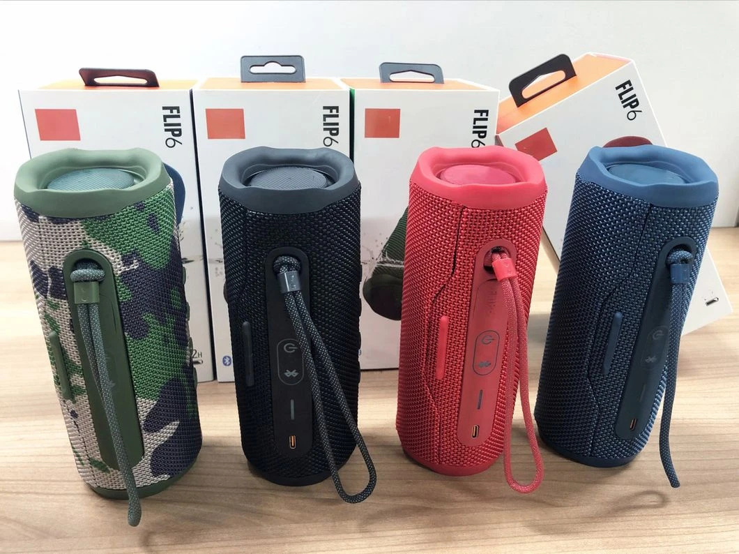 Original 1: 1 Quality Flip 6 Super Bass Portable Wireless Speaker Flip6 Blue Tooth 5.1 Speaker with Support FM Tws USB