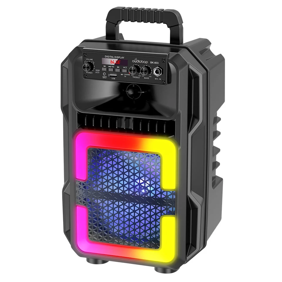 Oudiobop Bk-803 10W Powerful Clear Sound Portable Bluetooth Karaoke Speaker