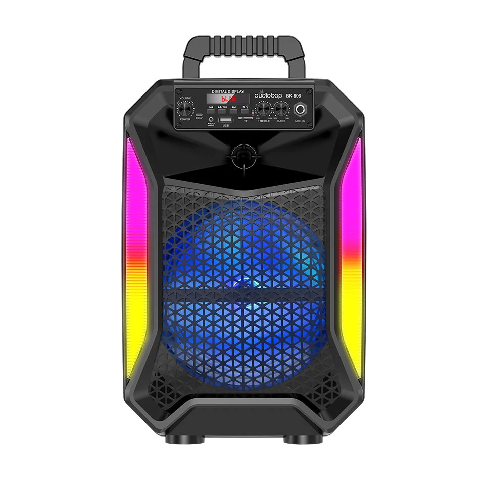 Oudiobop Bk-806 High Quality Portable Bluetooth Speaker Sound Box 8 Inch Speaker