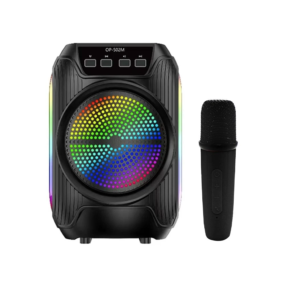 Oudiobop Op-502 M4-Inch Karaoke Speaker with Wireless Microphone FM Radio and Tws