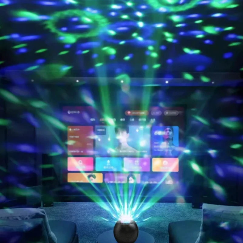 Outdoor Birthday Party Karaoke Portable Speaker with Microphones Home Singing RGB Karaoke