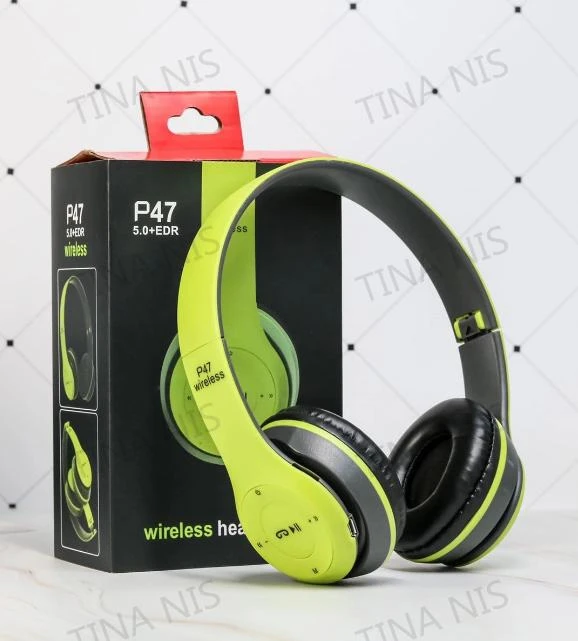 Outdoor Foldable Audifonos Auriculares P47 Headphones Wireless Blue Tooth Wireless Earphone P47 Wireless Headset Earphone