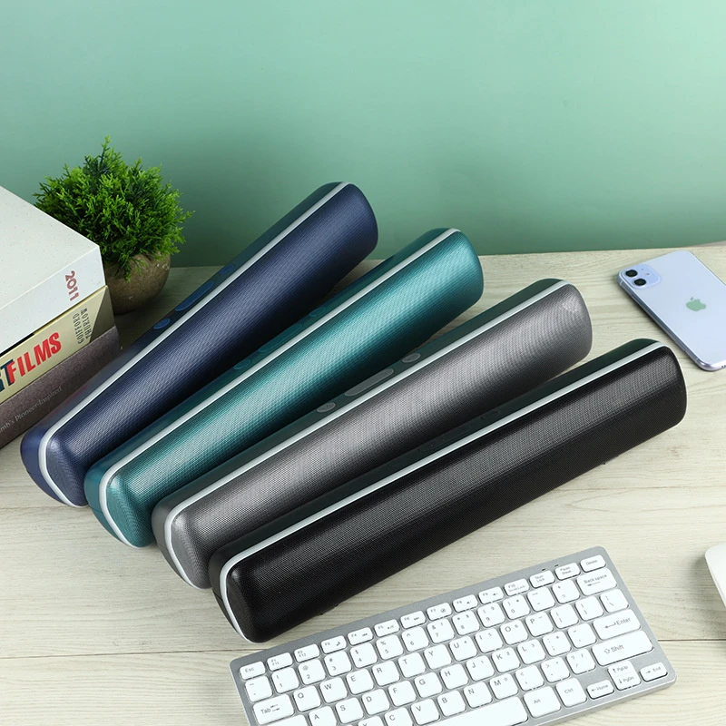 Outdoor Mini Bass Cannon Soundbar Stereo Portable Bluetooth 5.3 Bluetooth Speaker Desktop Colorful Light Small Speaker