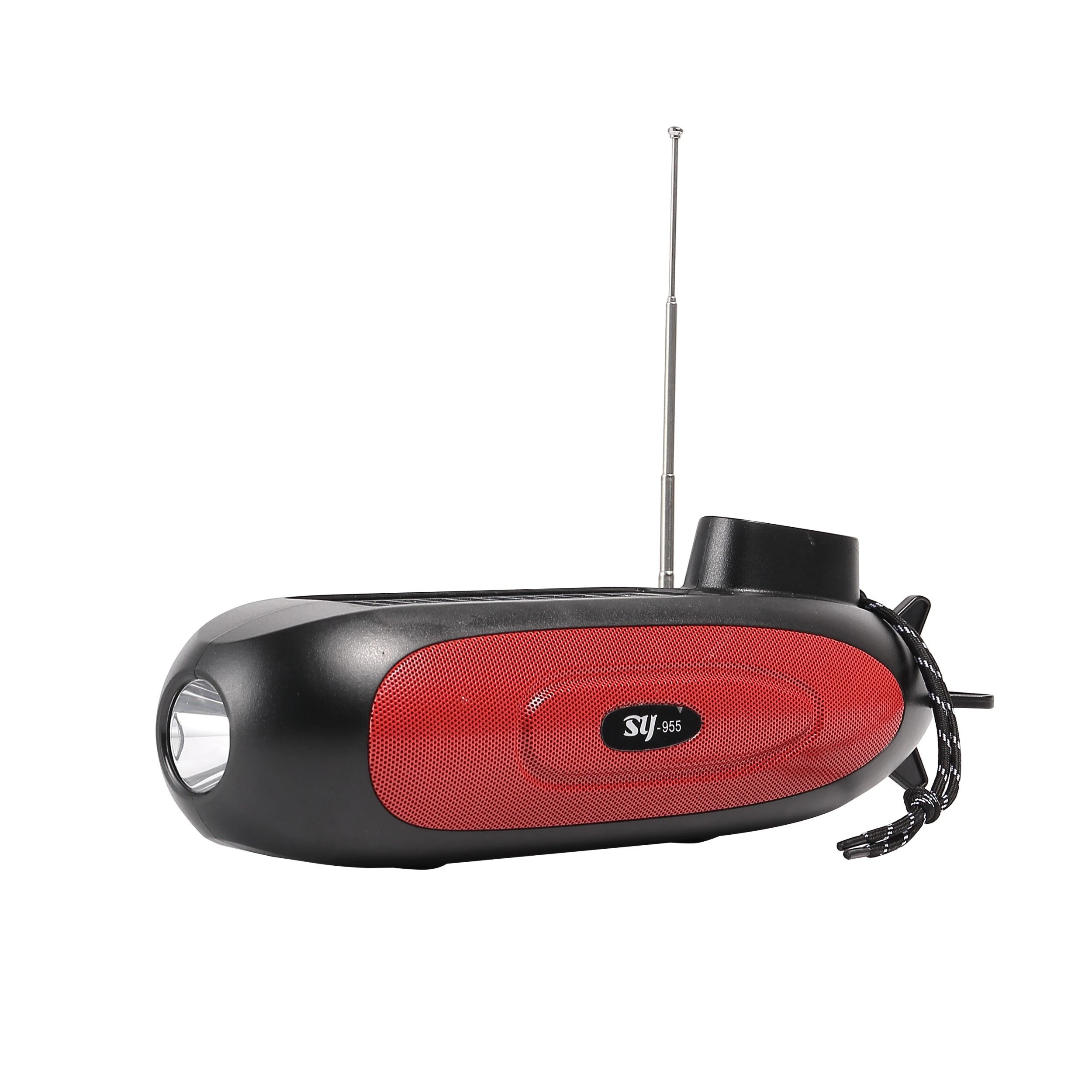 Outdoor Solar Bluetooth Speaker USB TF Card LED Flashlight Wireless Speaker