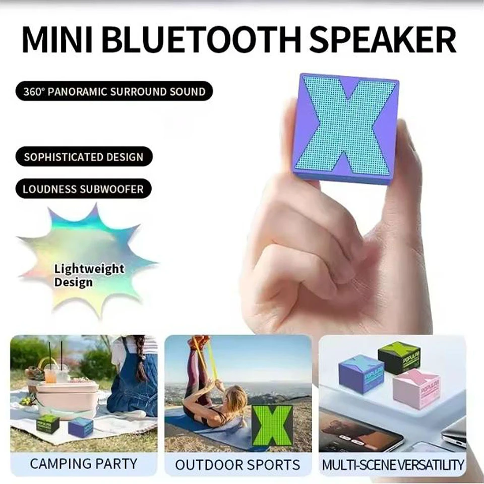 Outdoor Tws Small Music Player Mini Portable Wireless Bluetooth Speaker X1
