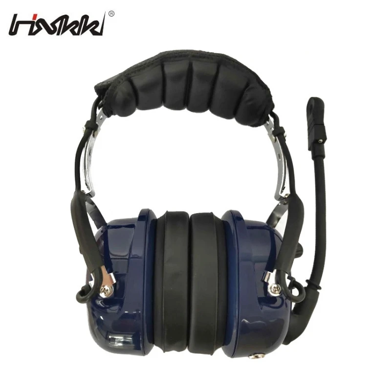 Over Ear Pilot Aviation Headset Passive Noise Canceling Ga Plug Aircraft Headsets