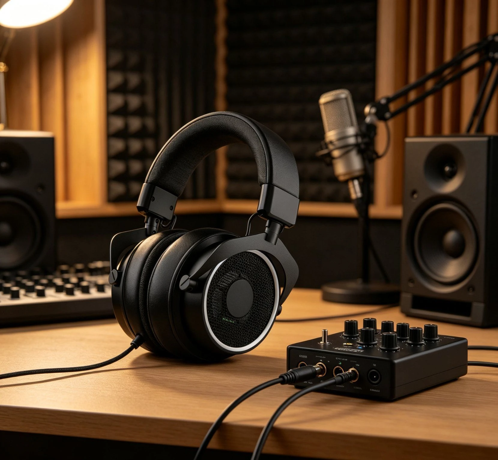 Over Ear Professional Audio Headphones for Studio Work