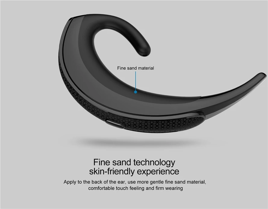 Ovevo Q12 Wireless Bluetooth 4.2 Earphone Single Over Ear Headset with Mic