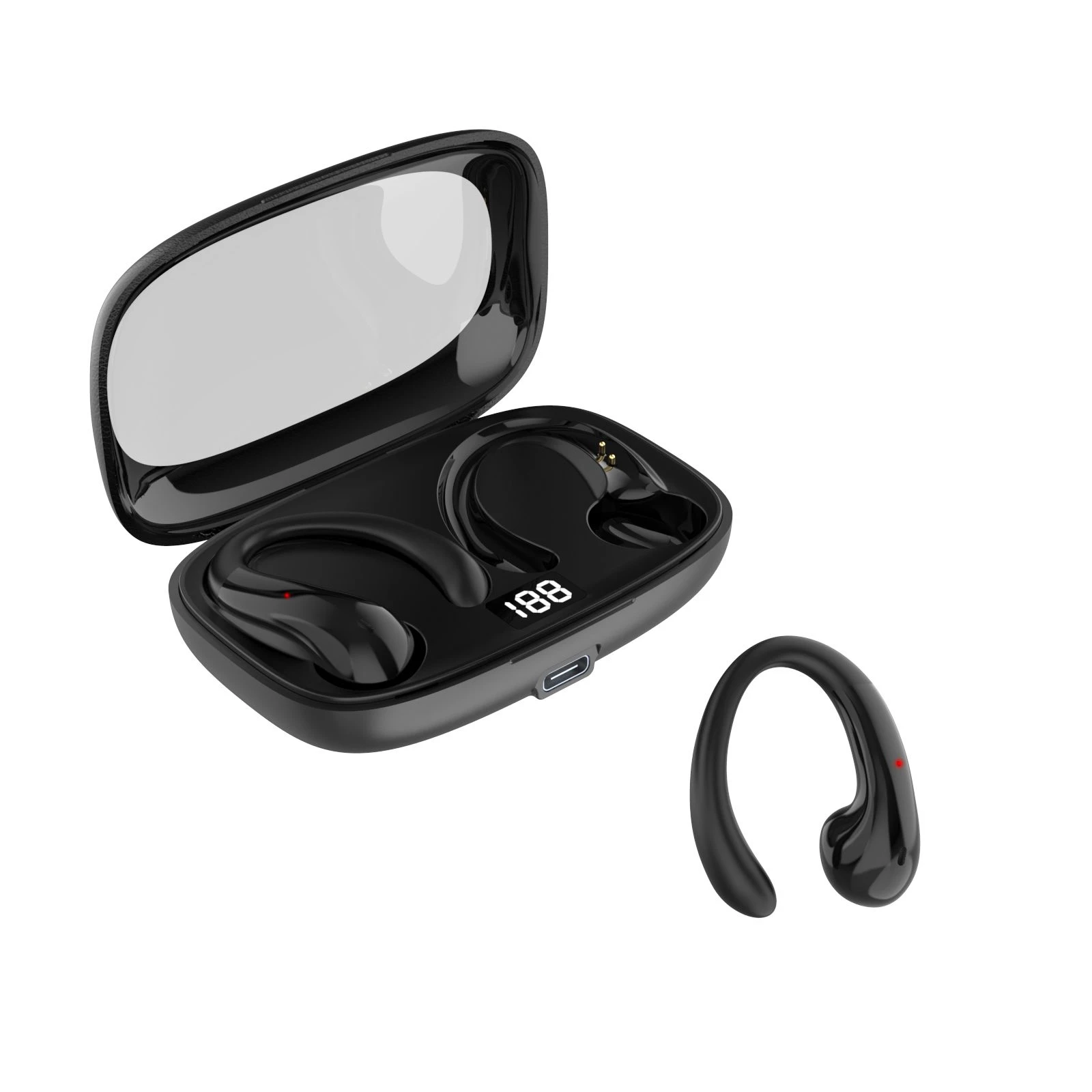 Ows Low Latency Touch Display True Wireless Bluetooth Headphone Handfree Earphone