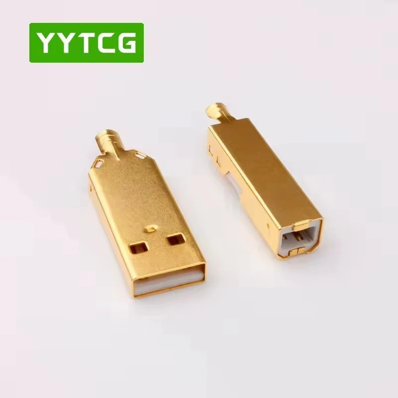 Oxidation Resistant Split Type USB A/B Soldering Connector for HIFI DAC & Audio Decoder Interconnect