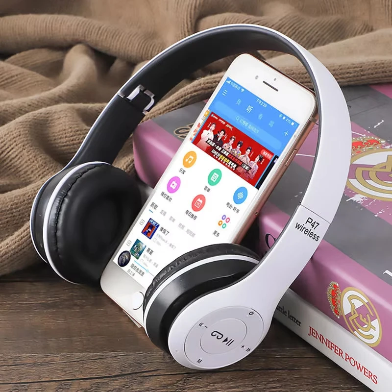 P47 Comfort-Fit Bluetooth Headband Headphones Perfect for Long Listening Sessions