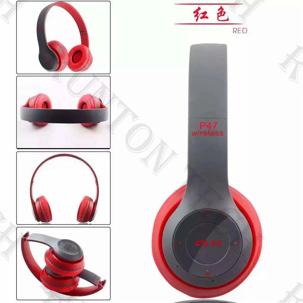 P47 Foldable Wired Wireless Headband Bluetooth SD TF MP3 Headphone