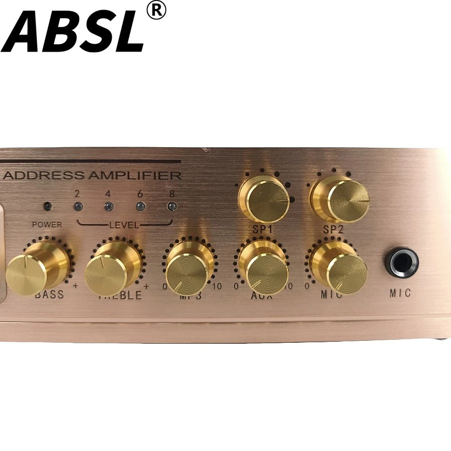 PA Sound Power Amplifier 60W 2zones Digital PA Audio Music Power Amplifier