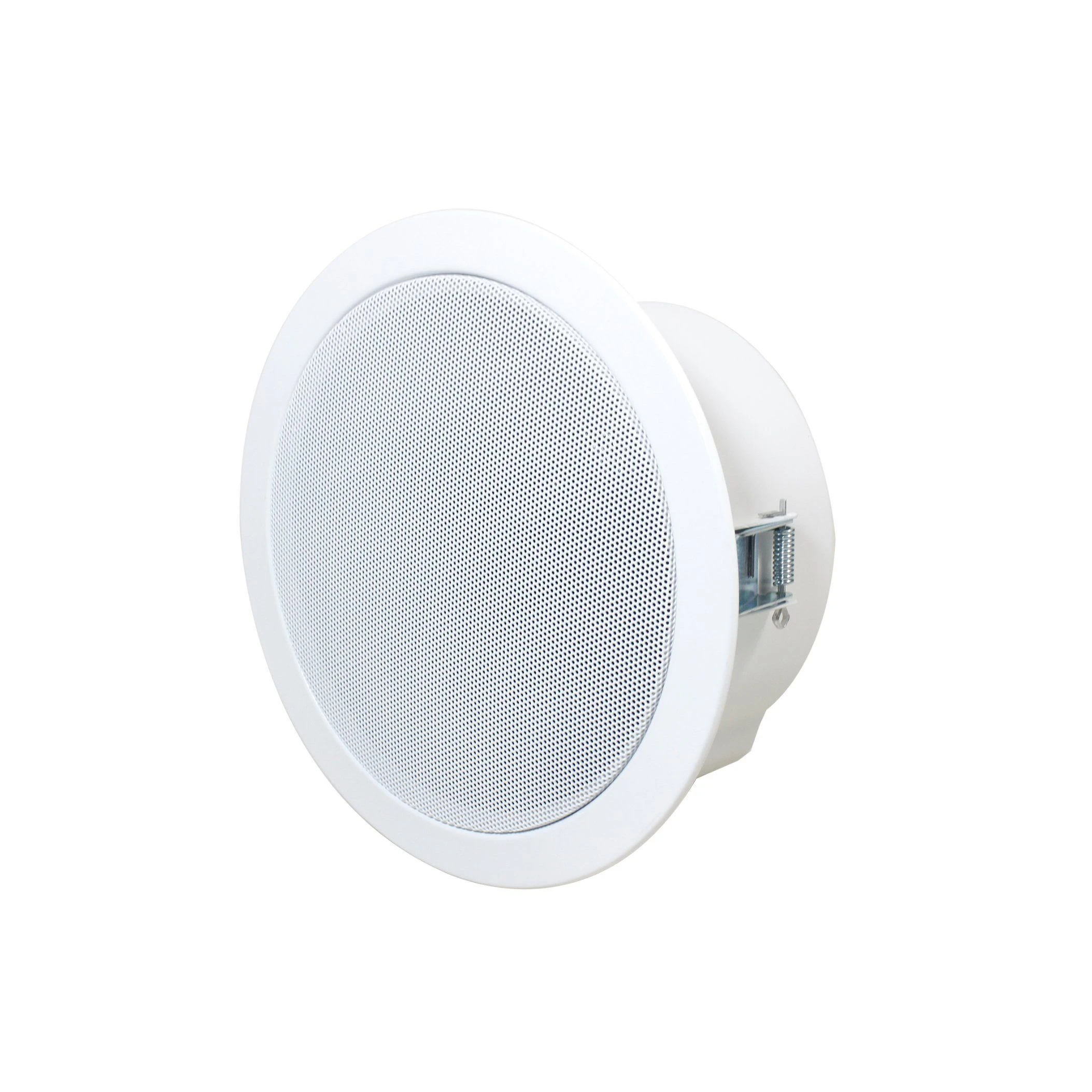PA System En54 Certified 100V 6W 6 Inch Full Range Metal Passive Ceiling Mount Speaker with Fire Dome Lucky-Tone Cm-606hen