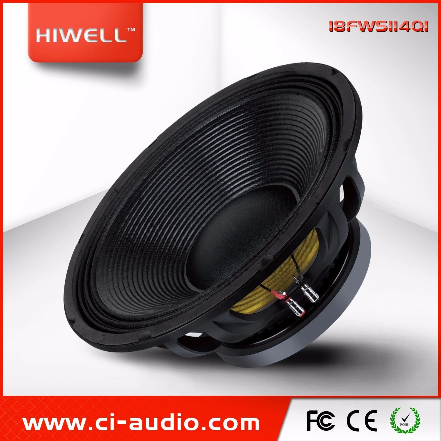 PRO Audio 1300W Power Rating Hot Sale 18” Subwoofer, Powered Sub-Woofer Loudspeaker.