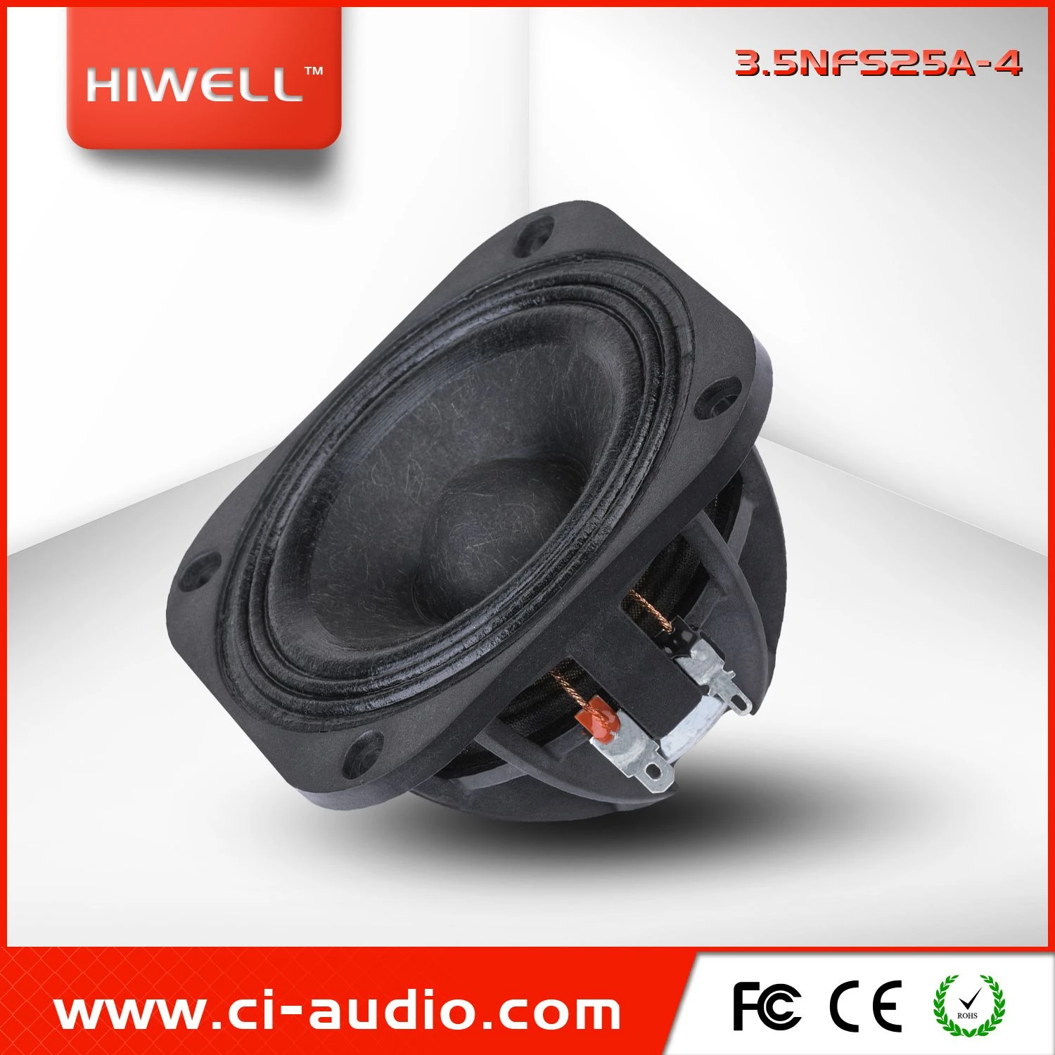 PRO Audio 3.5 Inch Neodymium Full Range Speaker 60 Watt Stereo Column