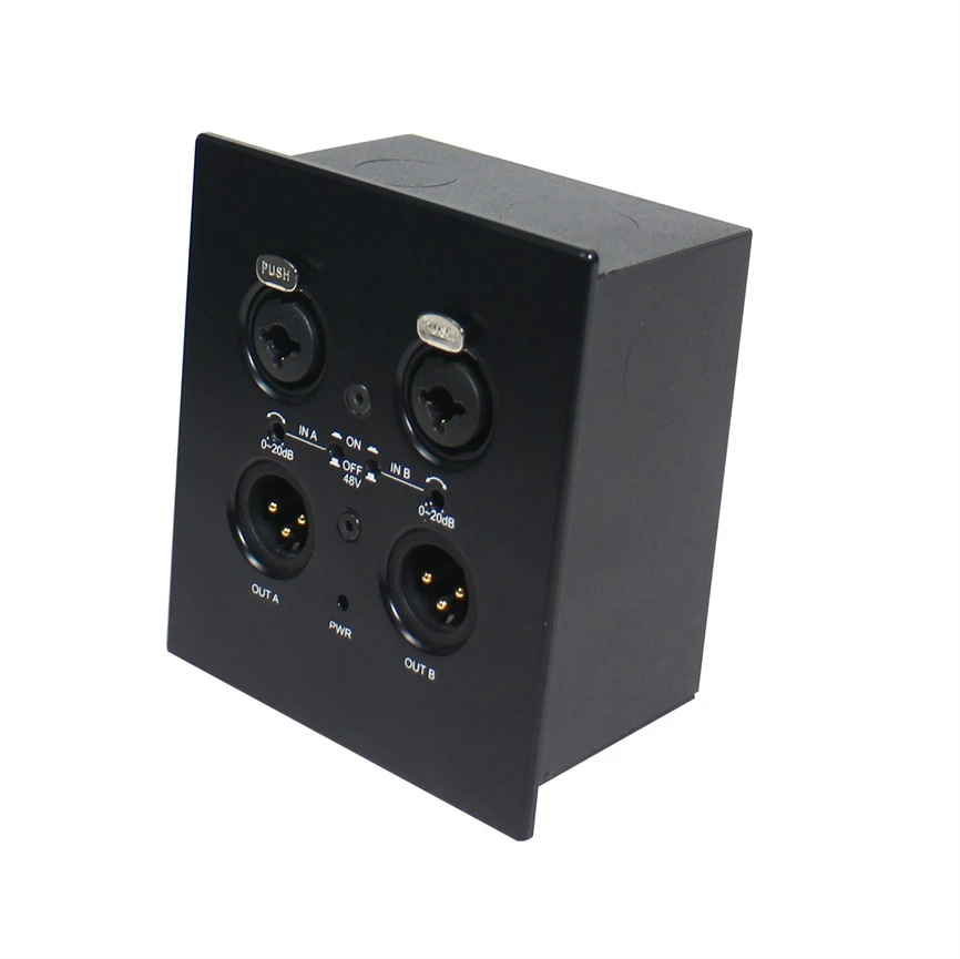 PRO Audio Dante Transmitter–Dante Panel 2 Dante Wall Panel 2*2 Wall-Mounted Interface Machines