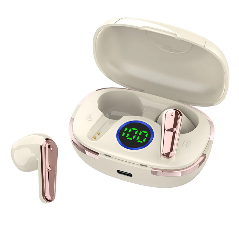PRO80 RGB Transparent Touch Earbuds Ipx4 Bluetooth Semi Wireless Sport Headset