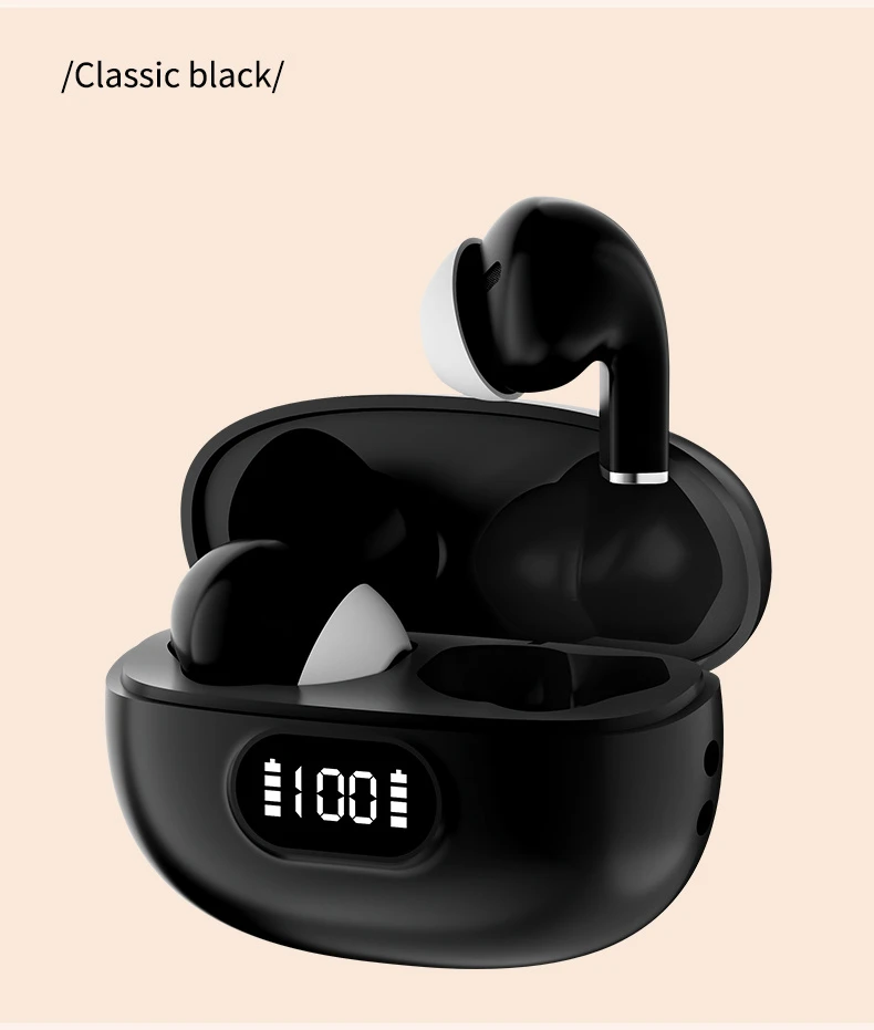 PRO9s Tws Semi in Ear Earbuds Touch Control Bluetooth 5.4 Low Latency Stereo Headset
