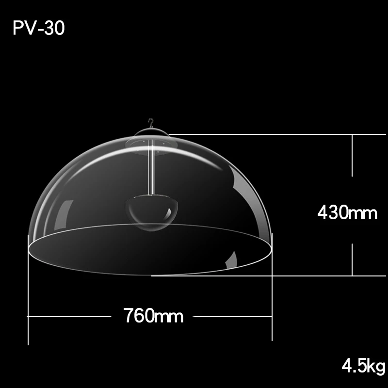 PV-30 Directional Sound Dome Parabolic Audio Speaker System with Motion Sensor for Museum