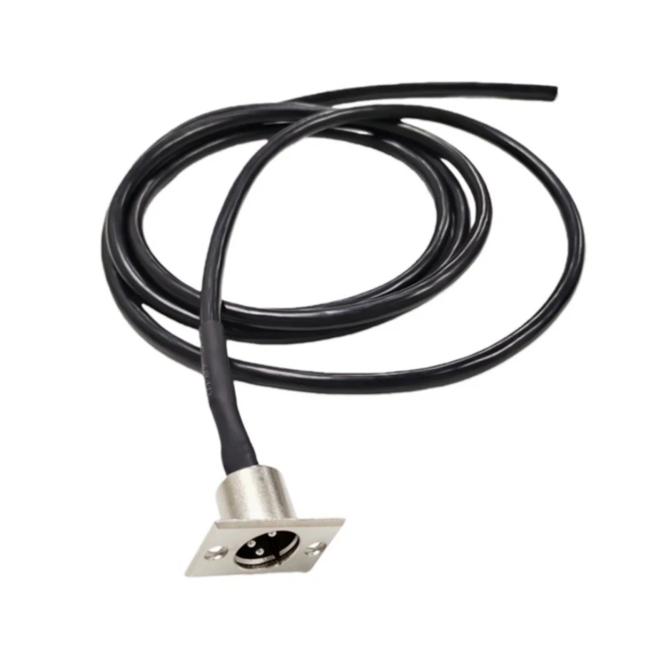 Panel Mount XLR Male Plug to Open End Audio Cable XLR Plug