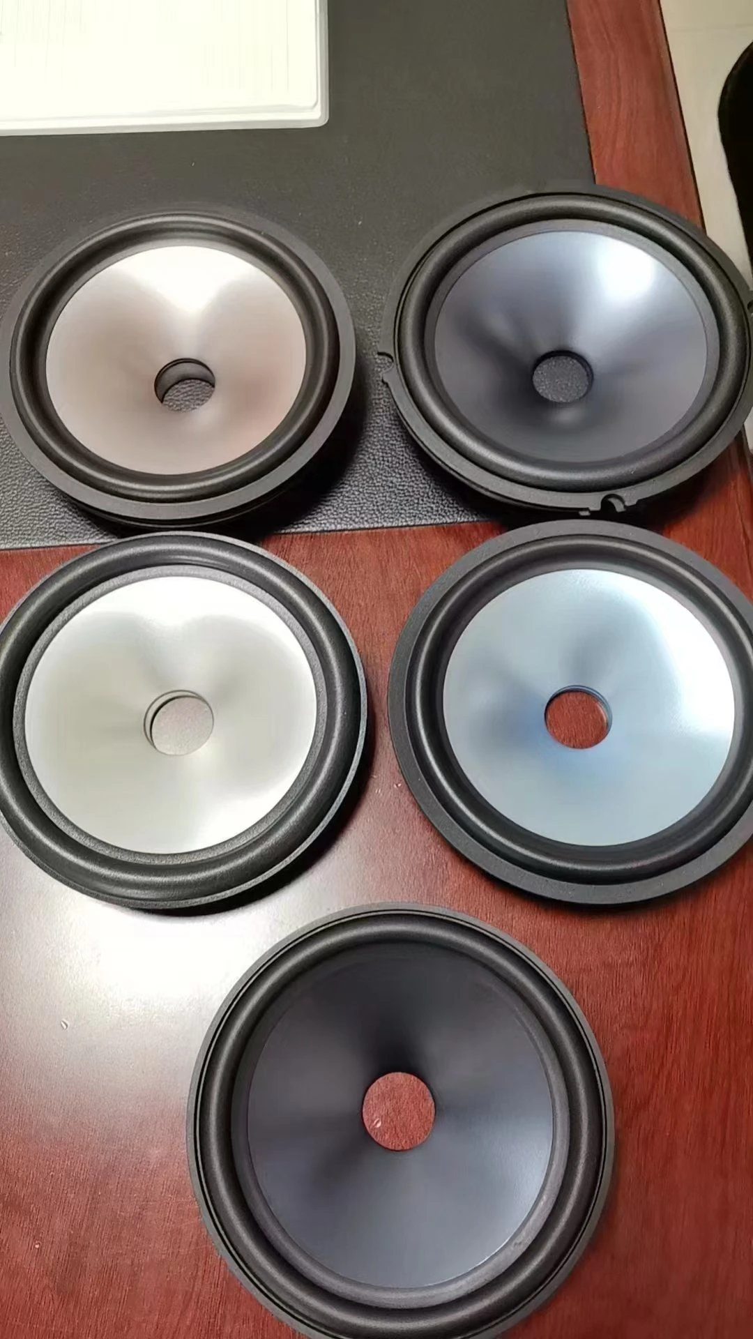 Paper Cone Non Pressed Cloth Rubber Edge Speaker Parts