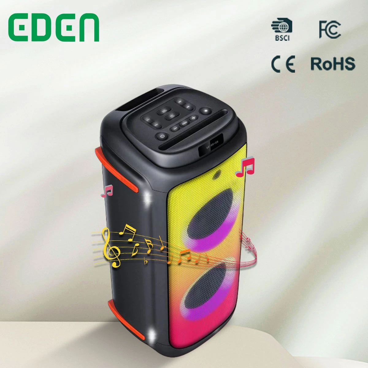 Parlantes Wholesale Bluetooth Big Jblspeaker Dual 6.5 Inch DJ Woofer Multimedia Waterproof Party 120W Outdoor Bluetooth Speakers Eden ED-651