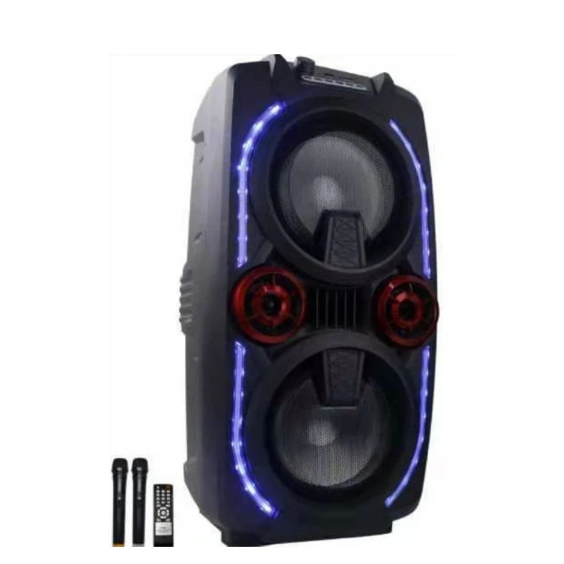 Party Box Wholesale Guangzhou Portable Bluetooth Dual 8 Inch Active Rechargeable Speaker
