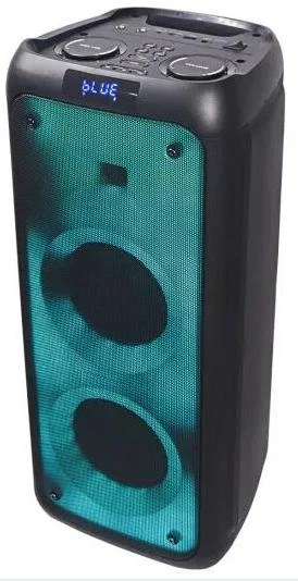 Partybox Dual 5 Inch Professional Audio with Fire Effect Wireless Mic with Battery Portable Bluet Ooth Party Sound Speaker ED-505