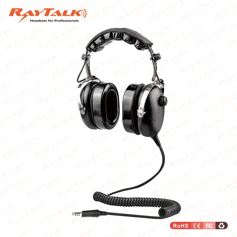 Passive / Active Noise Canceling General Aircraft Pilot Aviation Headset Headphone with Dual Plug Ga