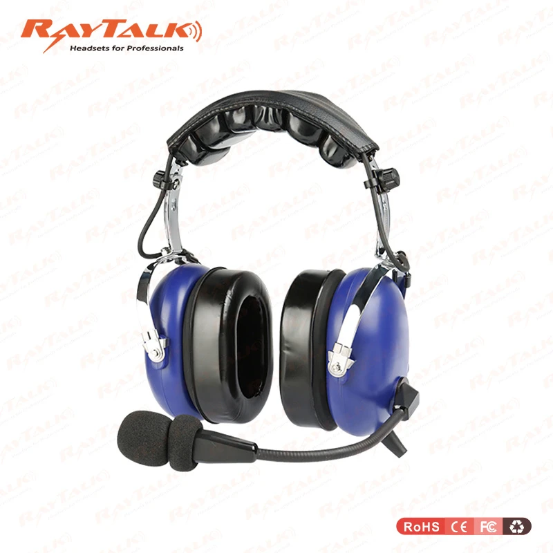Passive Noise Reduction Pilot Headsets Aviation Headset in Green