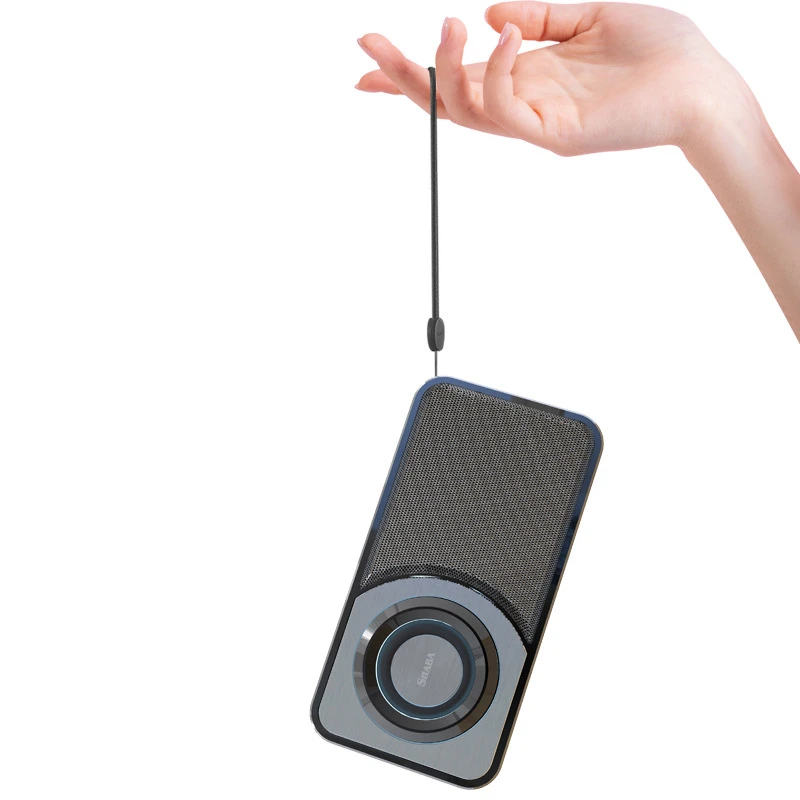 Pgb Pocket Blue Tooth Speaker LED Light Outdoor Mini FM Radio Strong Bass Motorcycle Audio