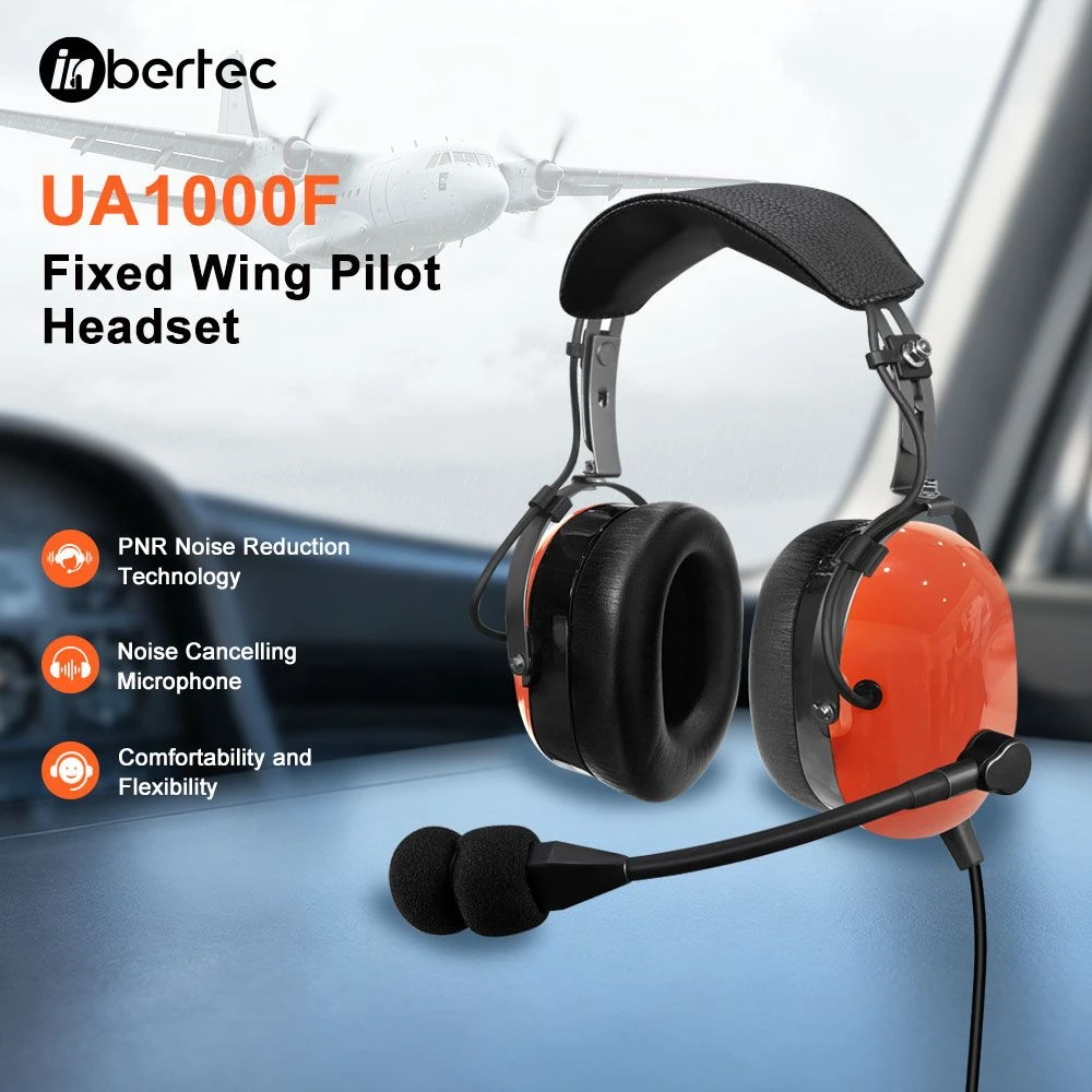 Pilot Headset with All-Day Comfort and Clear Audio Performance Pilot Headset