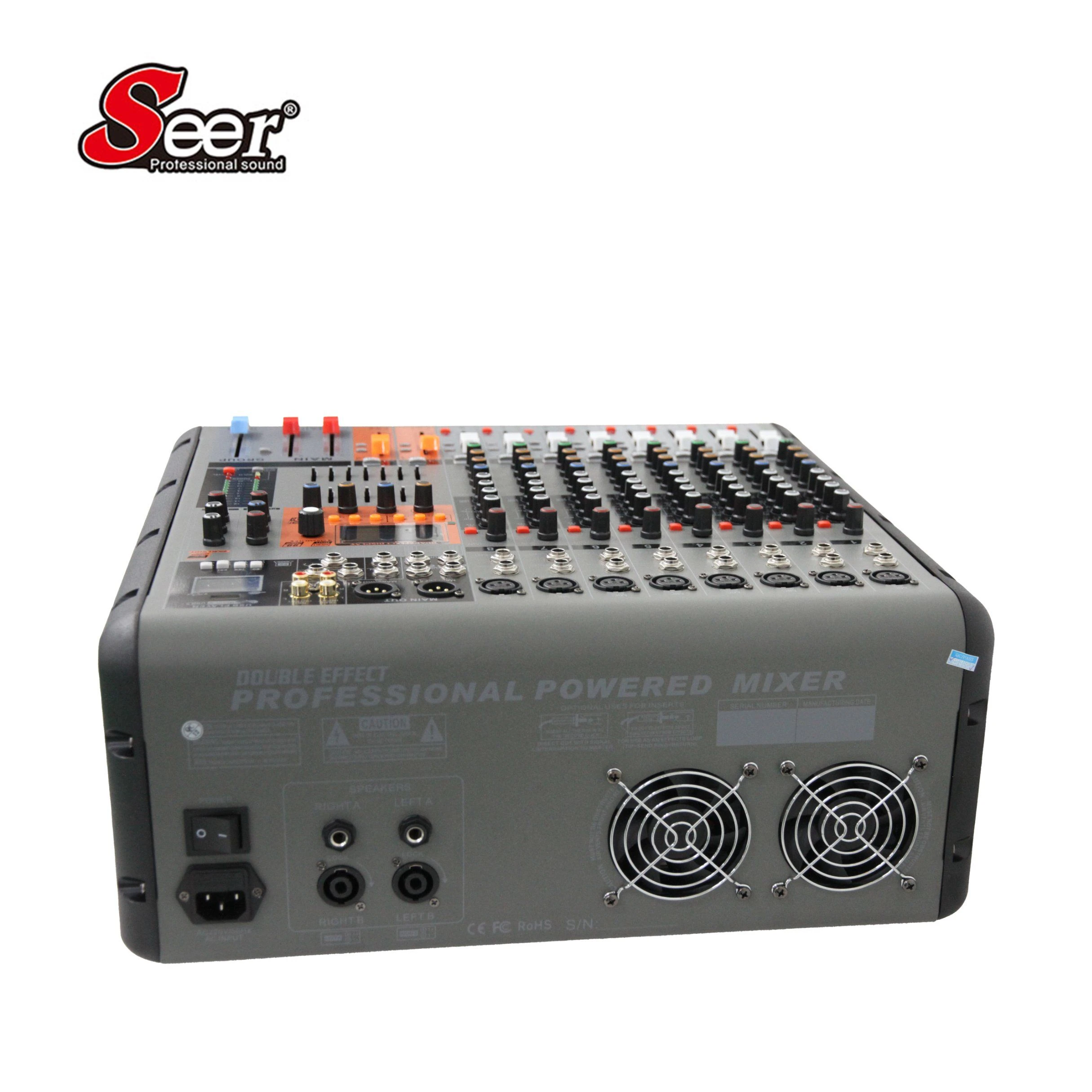 Pm12A High Quality Amplificador Audio Subwoofer 250W 1200W Power Integrated Professional Stereo Power Amplifier