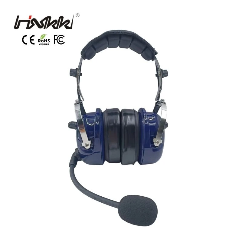 Pnr Noise Canceling Aviation Pilot General Aircraft Headset with Dual Plug