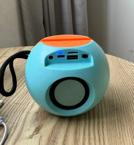 Pocket Bluetooth Speaker with LED Light and Phone Stand for Daily Use