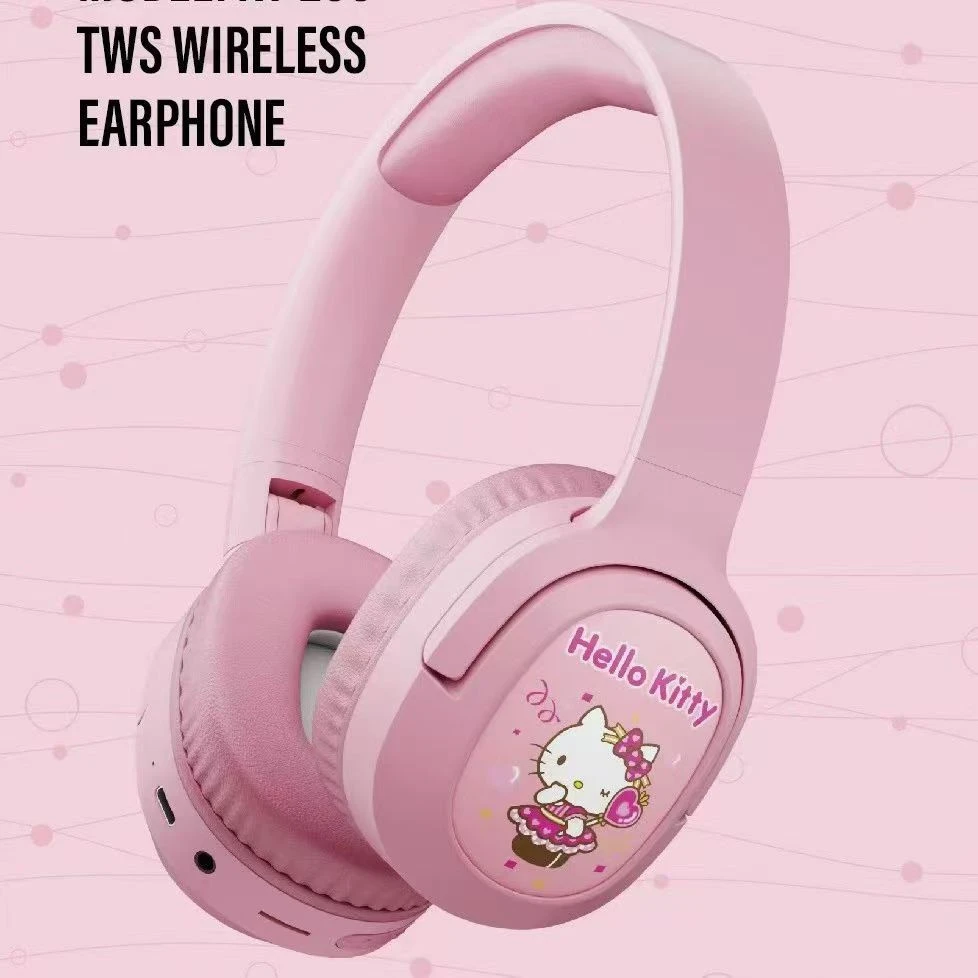 Popular Cute Cartoon Wireless Bluetooth Headband Headphones Student Exclusive for Study