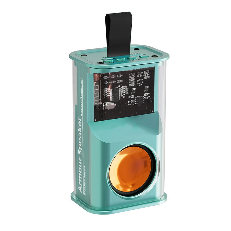 Popular Mini Mecha Wireless Bluetooth Speaker Portable Stereo Bass Sound Small Speaker with LED Light Wholesale Supplier