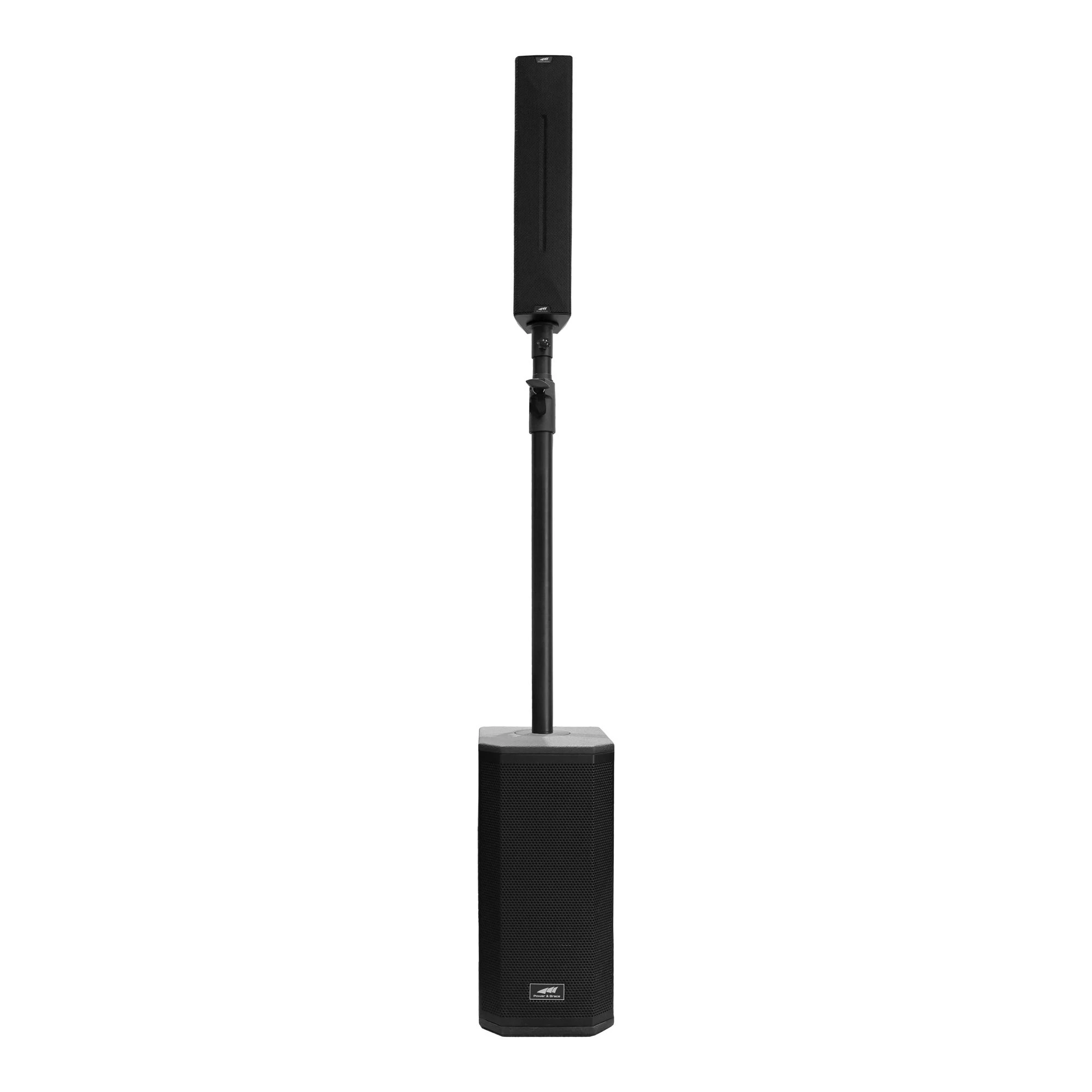 Portable 860W Active Line Array Column Speaker with Built-in DSP and Mixer for Professional Audio