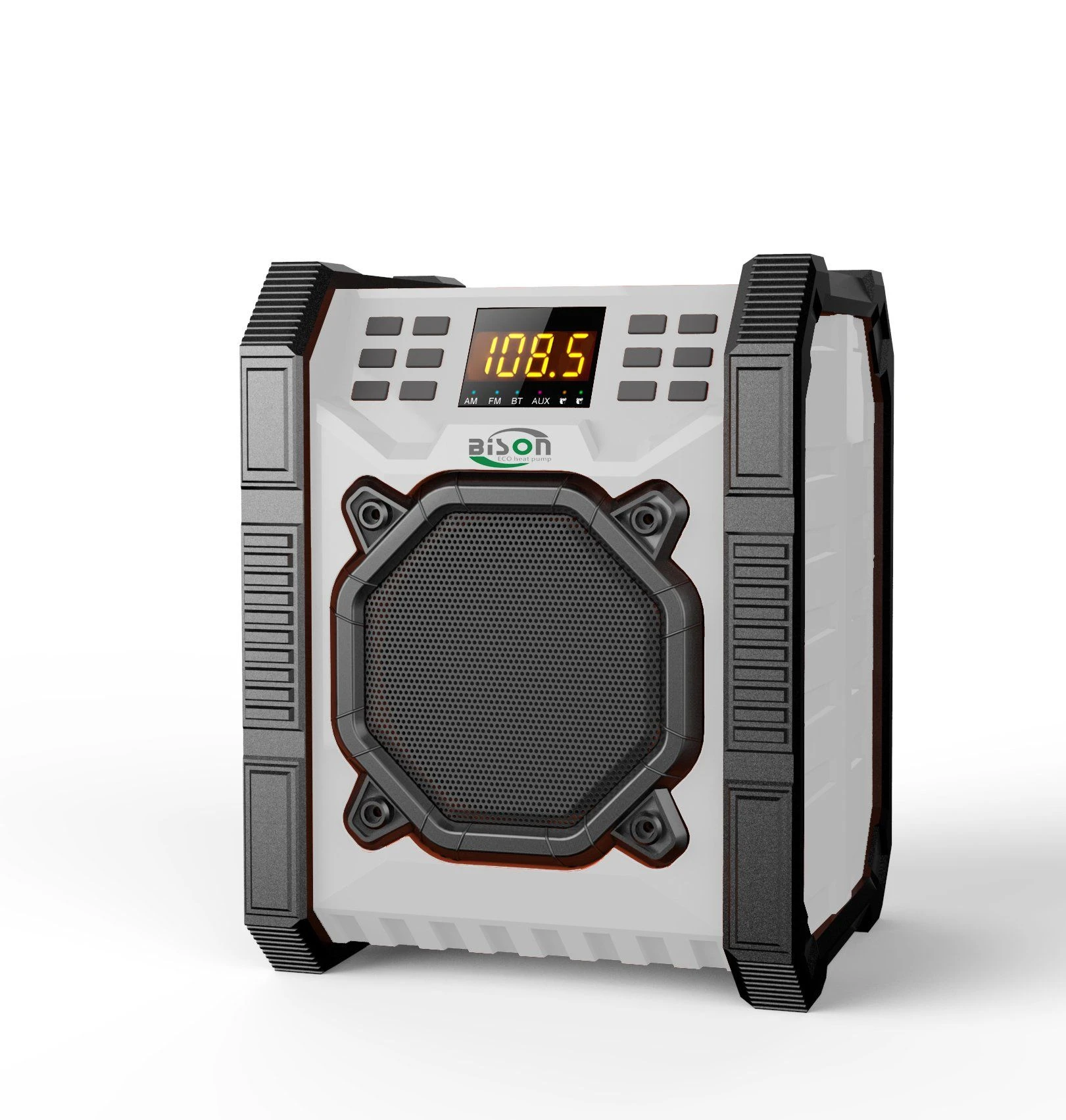 Portable Am/FM / USB Charger Worksite Radio with Bluetotoh Speaker