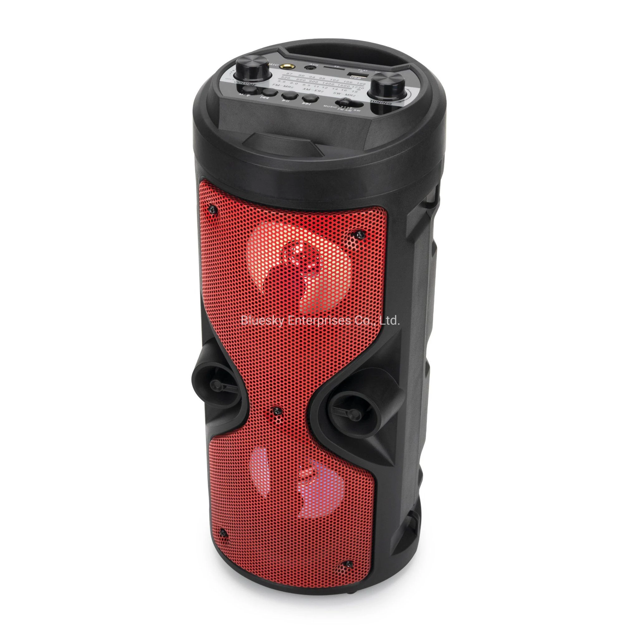 Portable Bluetooth Parlante Rechargeable Speaker Colorful Light Classic Tuning Radio